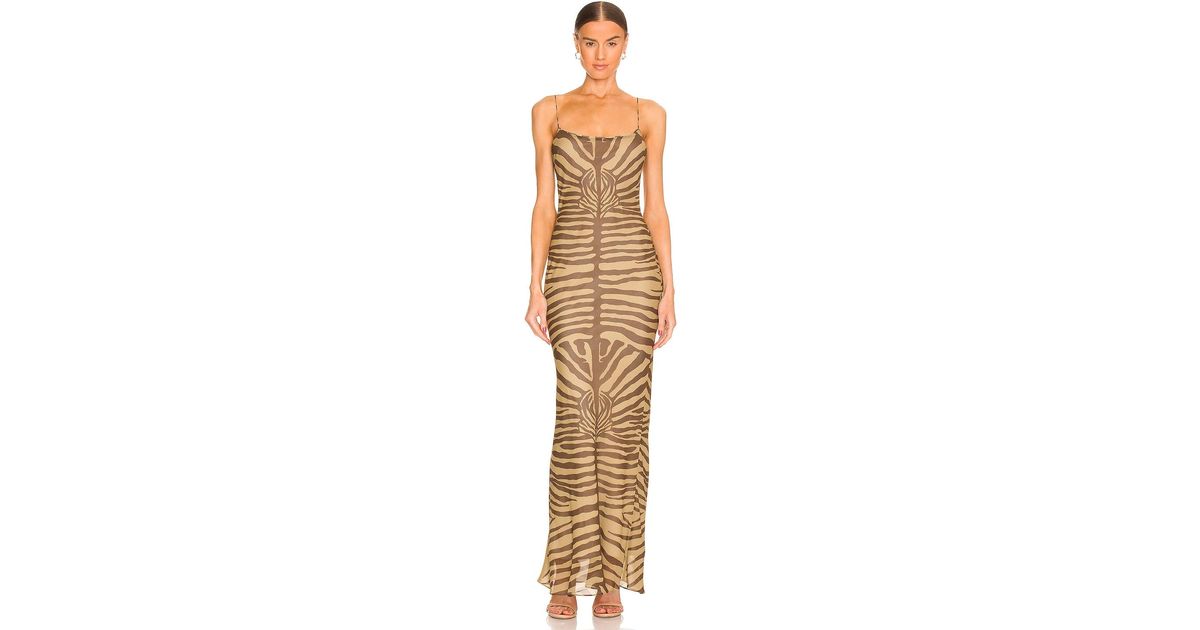 Ronny Kobo Zebra Scarlette Dress in Natural Lyst