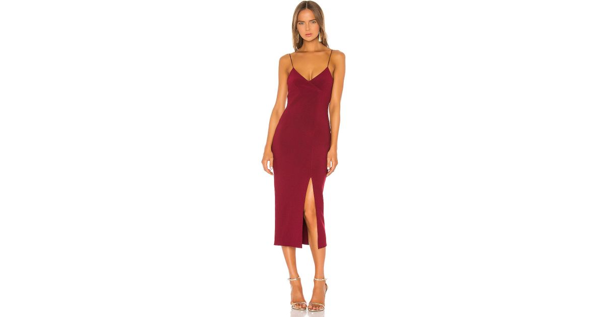 bec and bridge lea split midi dress