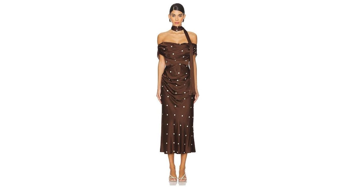 LPA Luisa Midi Dress | Lyst