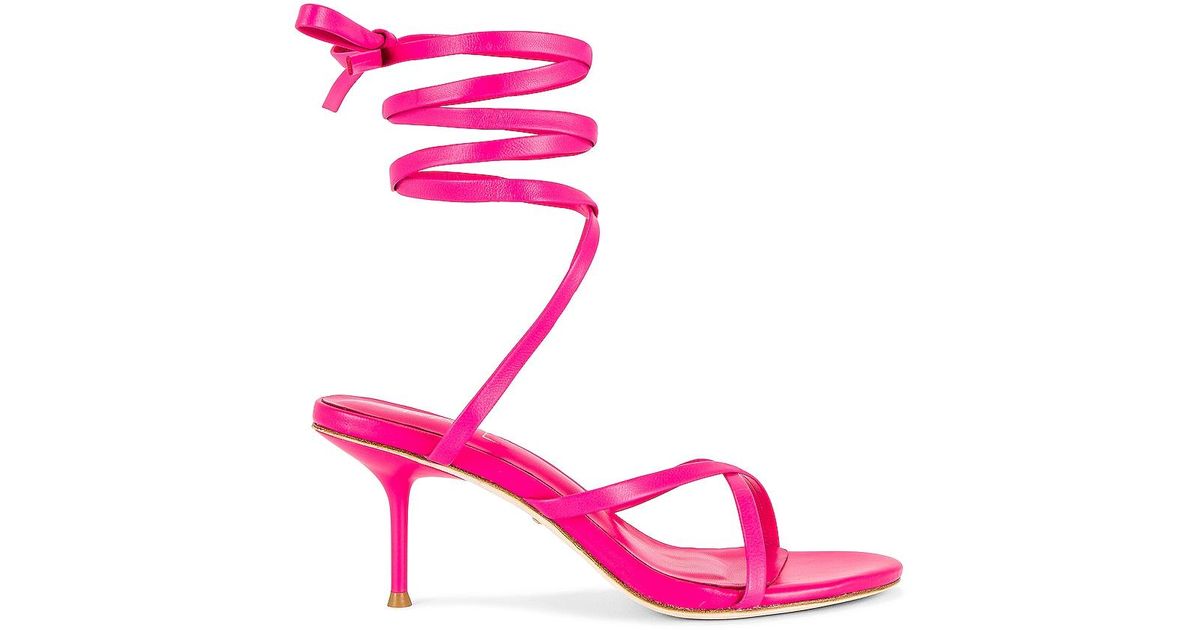 RAYE Leather Schay Heel in Neon Pink (Pink) | Lyst