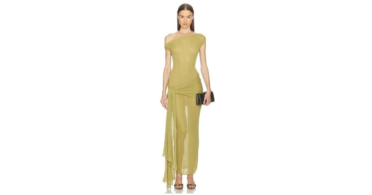 callie sheer midi knit dress Camila Coelho in Green Mini dress