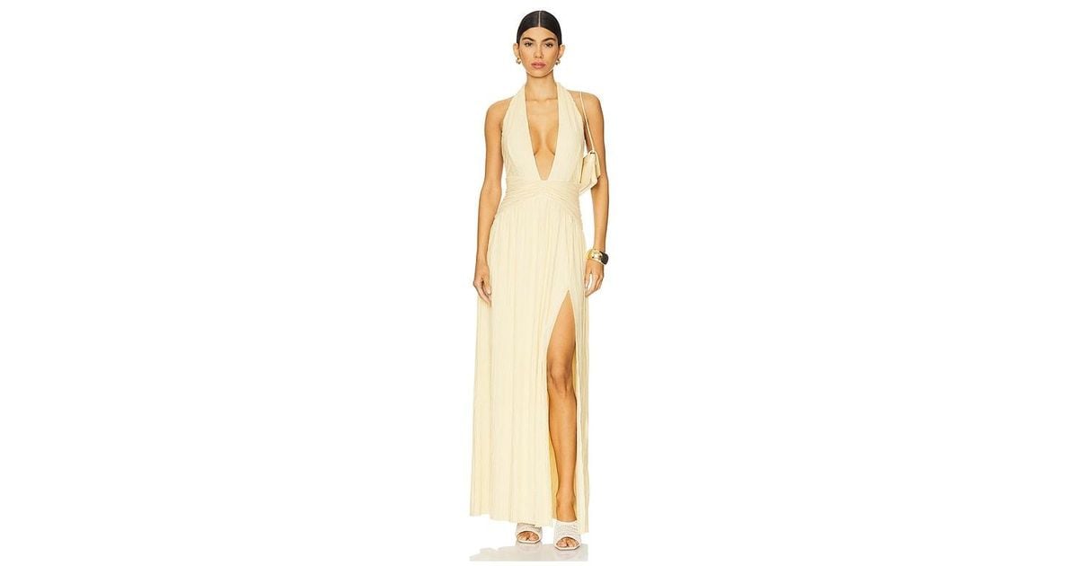 Chiara Halter Gown Black/White - Nookie