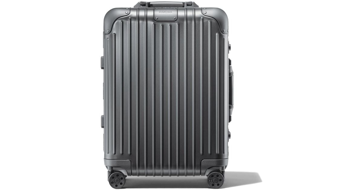 RIMOWA Original Original Cabin Suitcase In Mercury Grey Aluminium