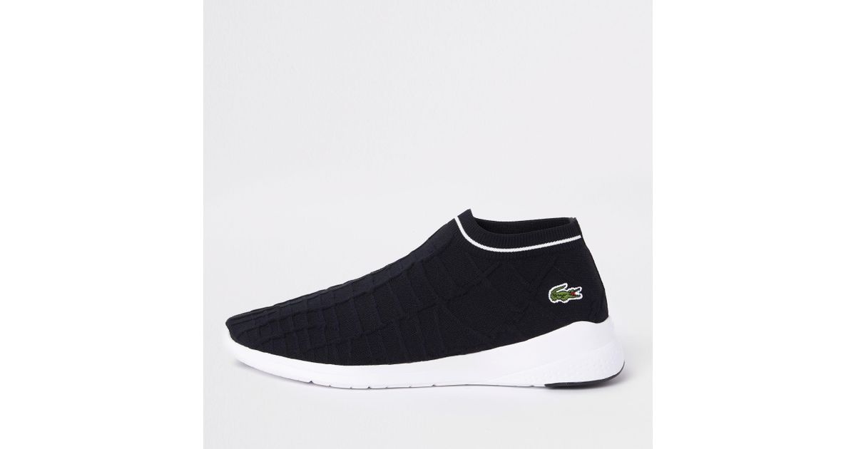 Lacoste Sock Trainers in Black for Men 