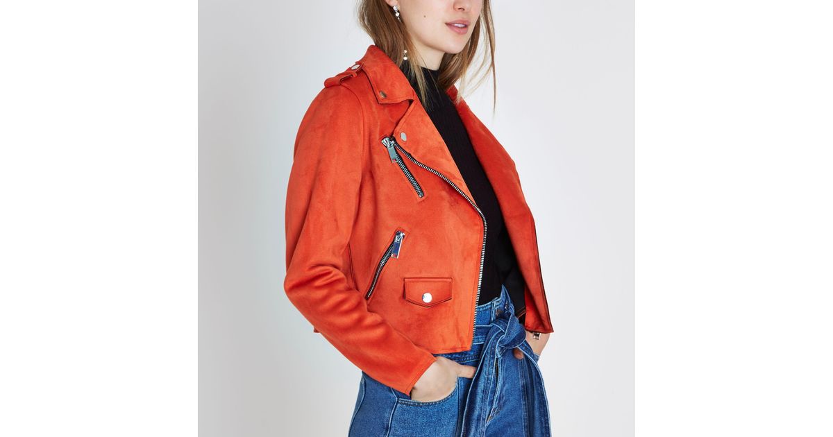 River island suede biker jacket 2025