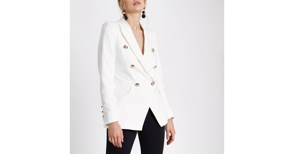 river island white jacket