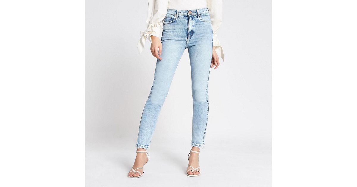 Blue Brooke High Rise Slim Jeans | Lyst