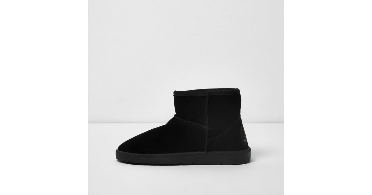 river island faux fur lined boots