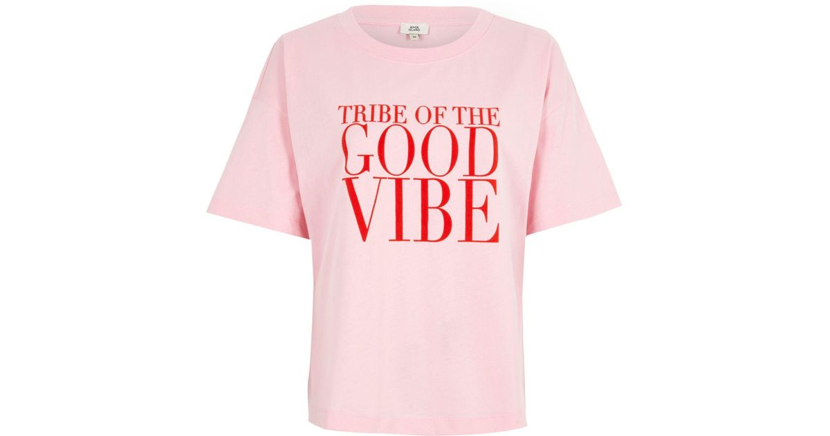 good vibes pink shirt
