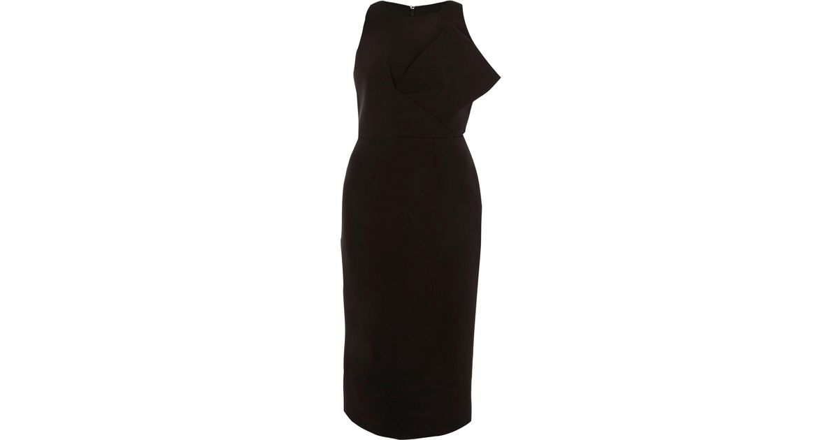 river island black bow dress