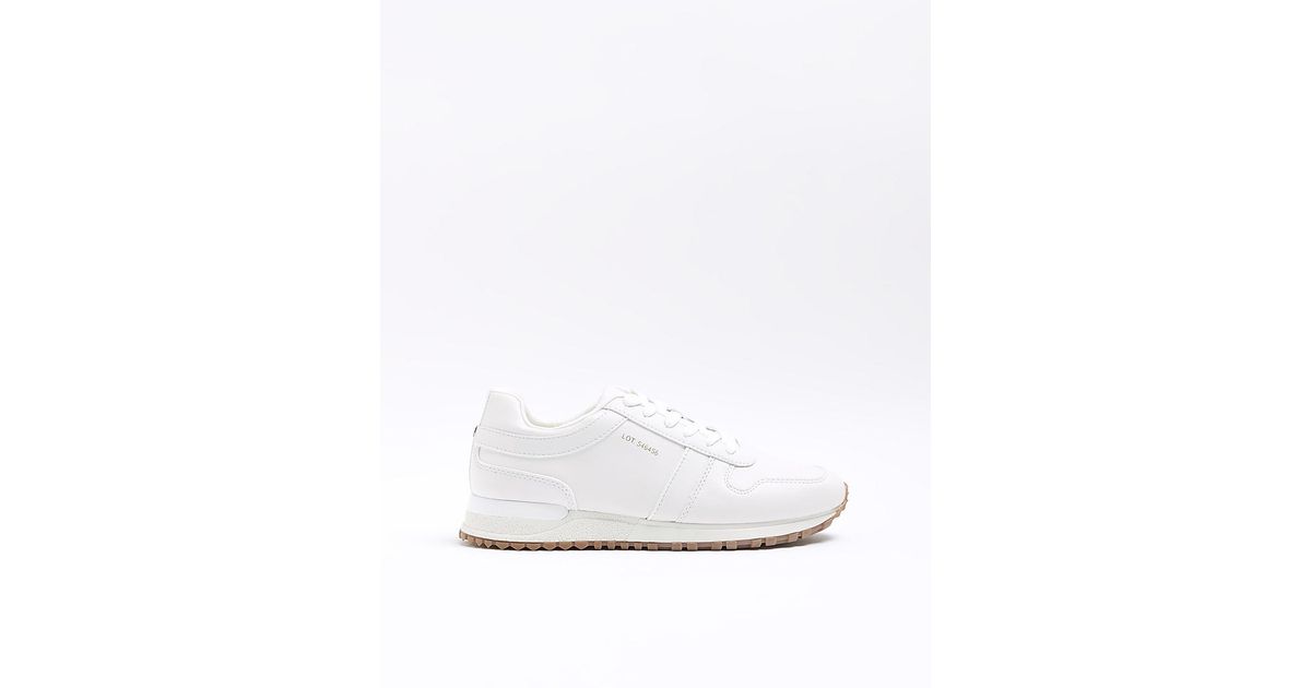 River Island White Embossed Trainers for Men | Lyst UK