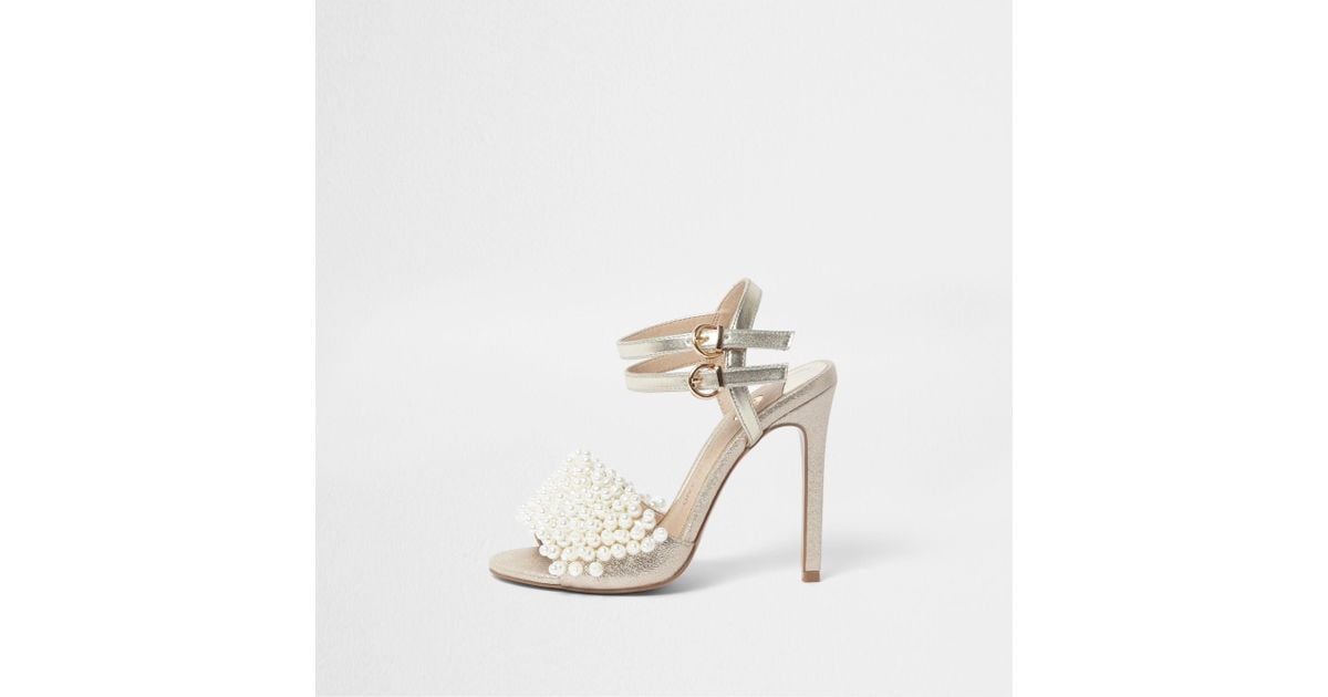 River island pearl best sale shoes