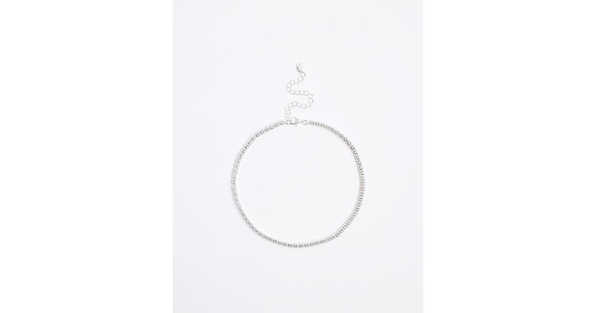 River island store diamante choker