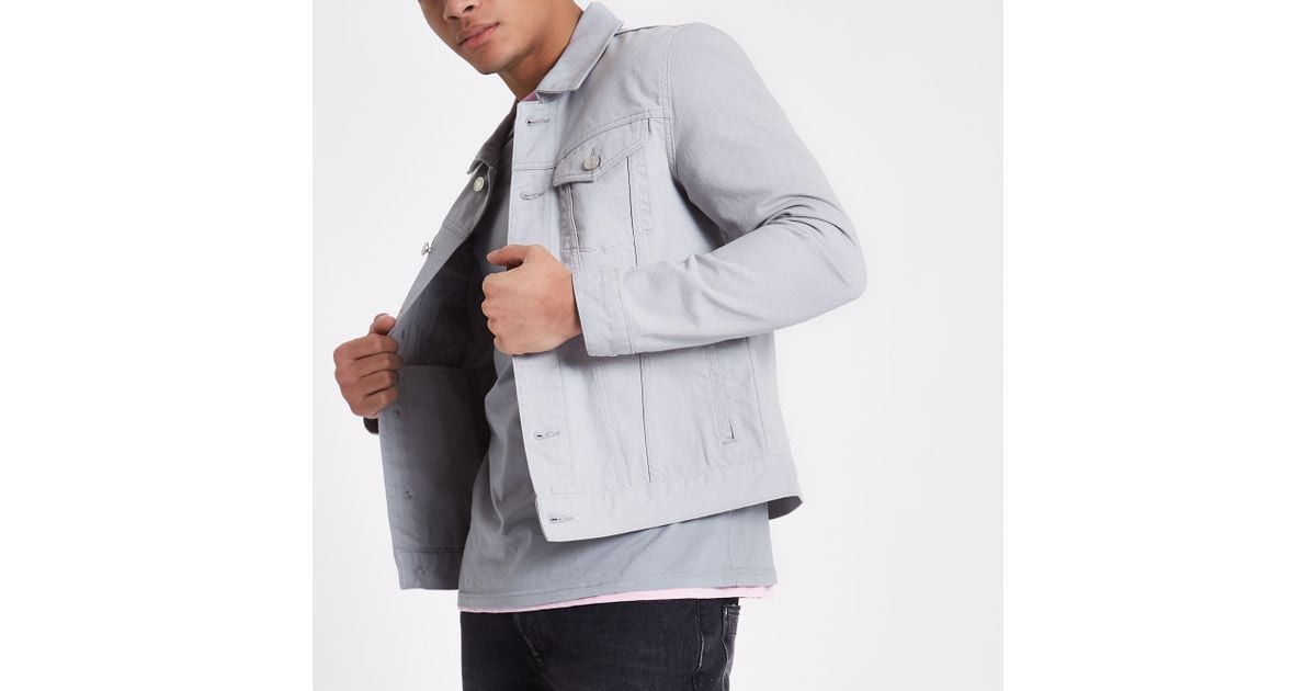 light grey denim jacket