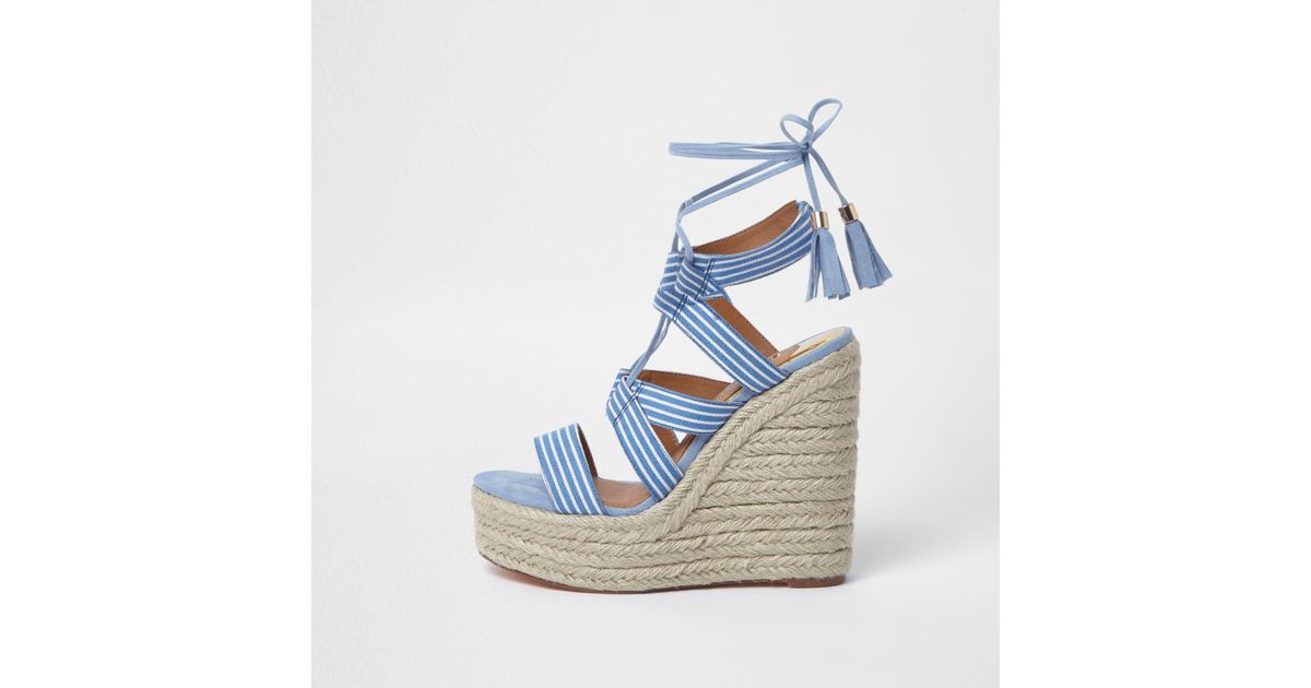 tie up espadrille wedges