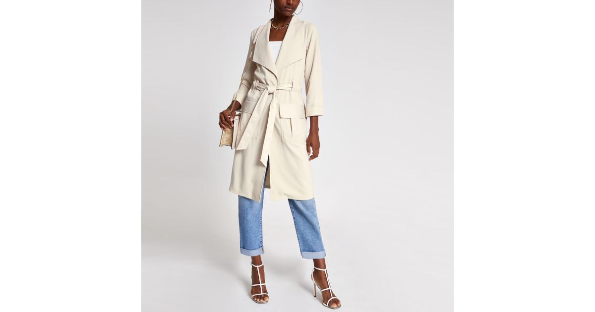 cream duster jacket