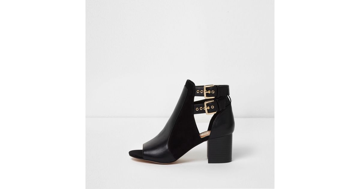 River island hotsell peep toe boots