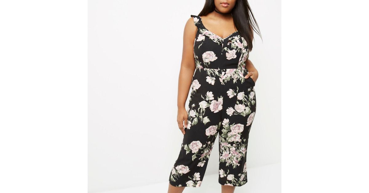 river island floral jumpsuit