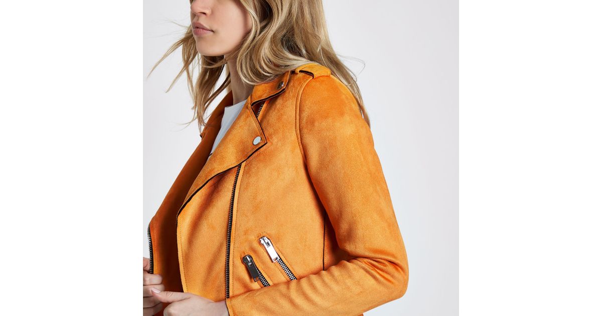 orange jacket river island