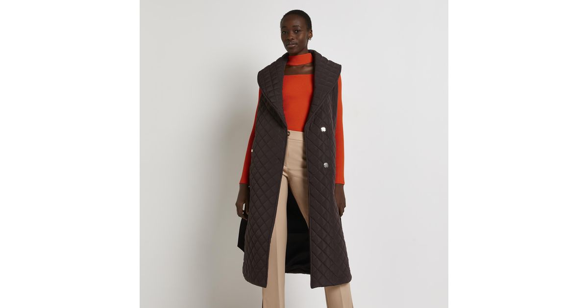 river island color block coat