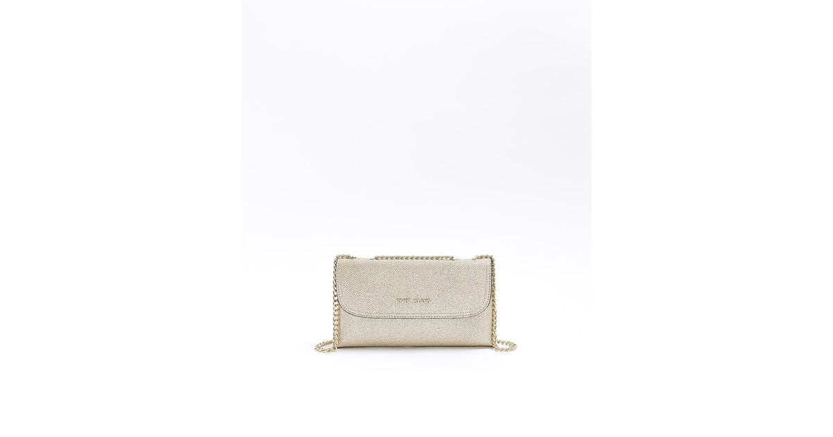 White clutch bag river island sales