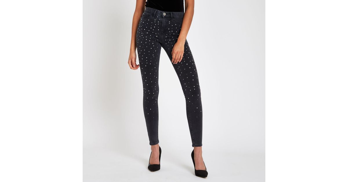 Diamante Embellished jeggings 