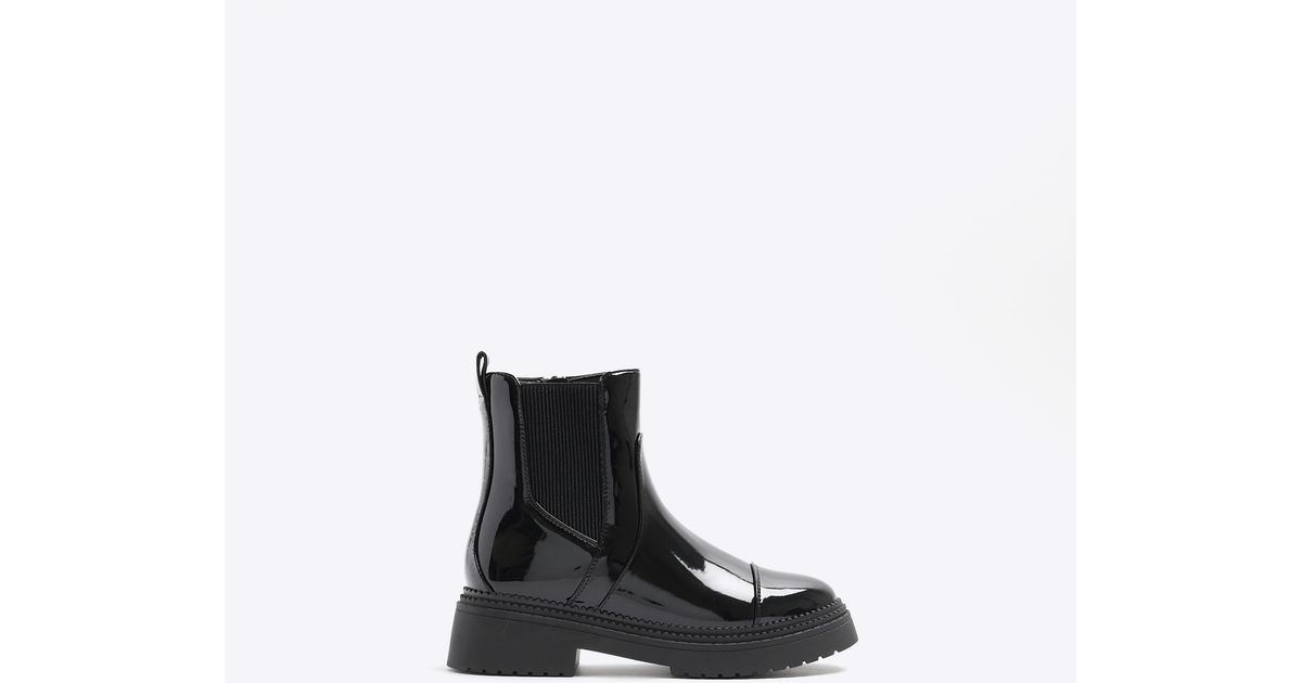 Patent boots shop river island