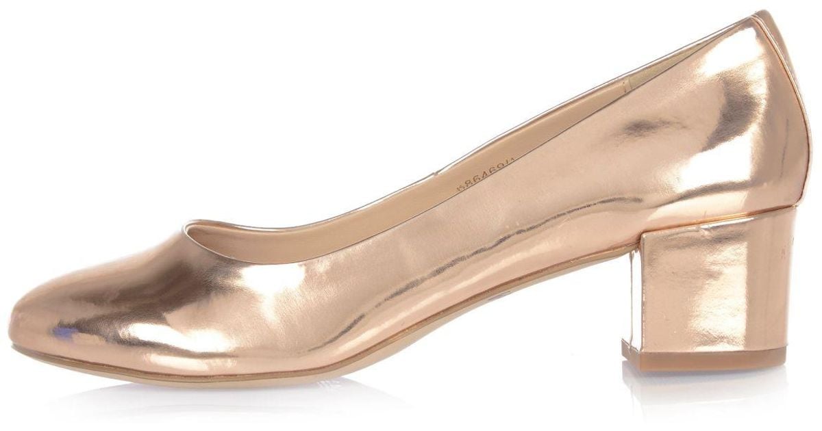 rose gold patent shoes