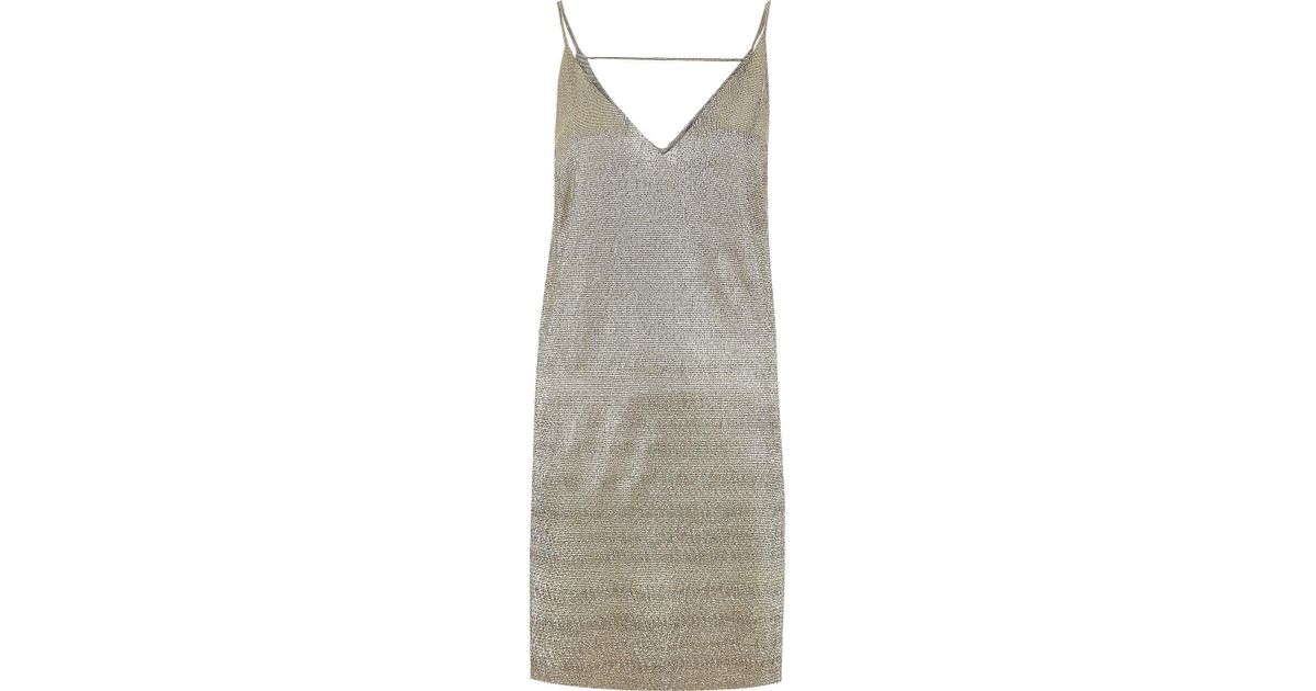 river island gold dress