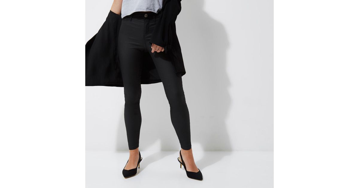 petite black jeggings