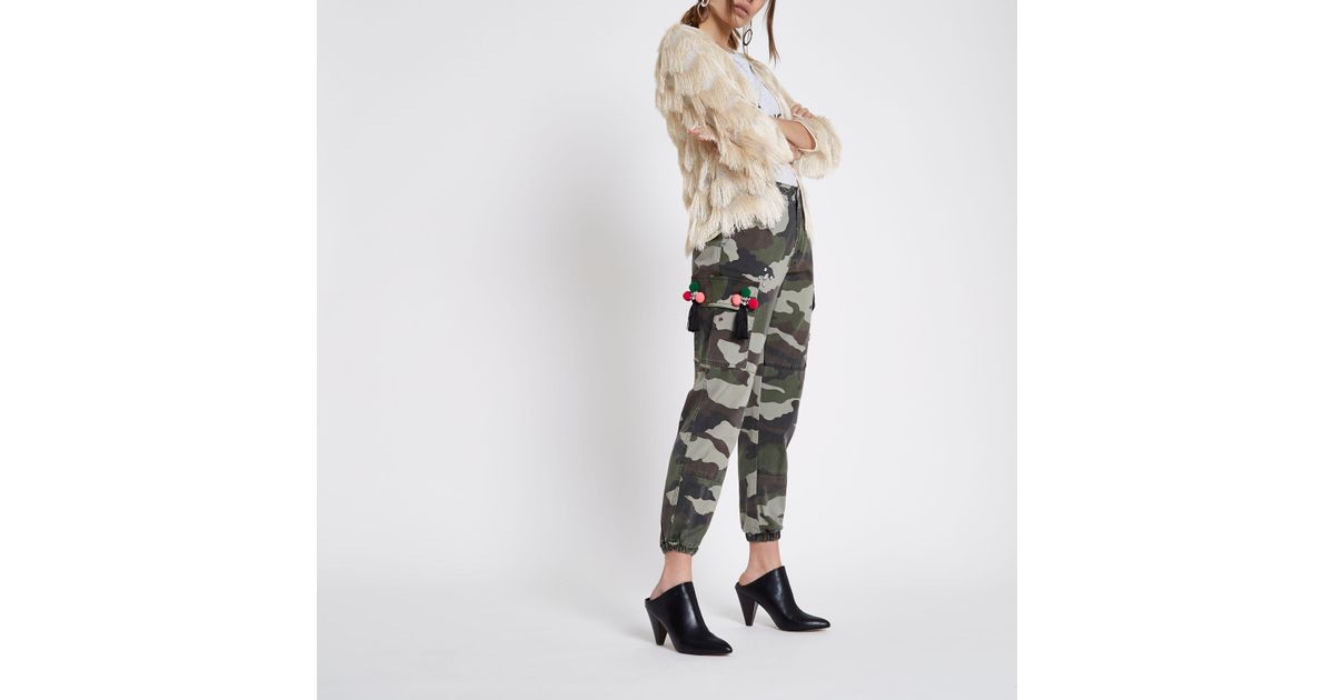 river island camo pants