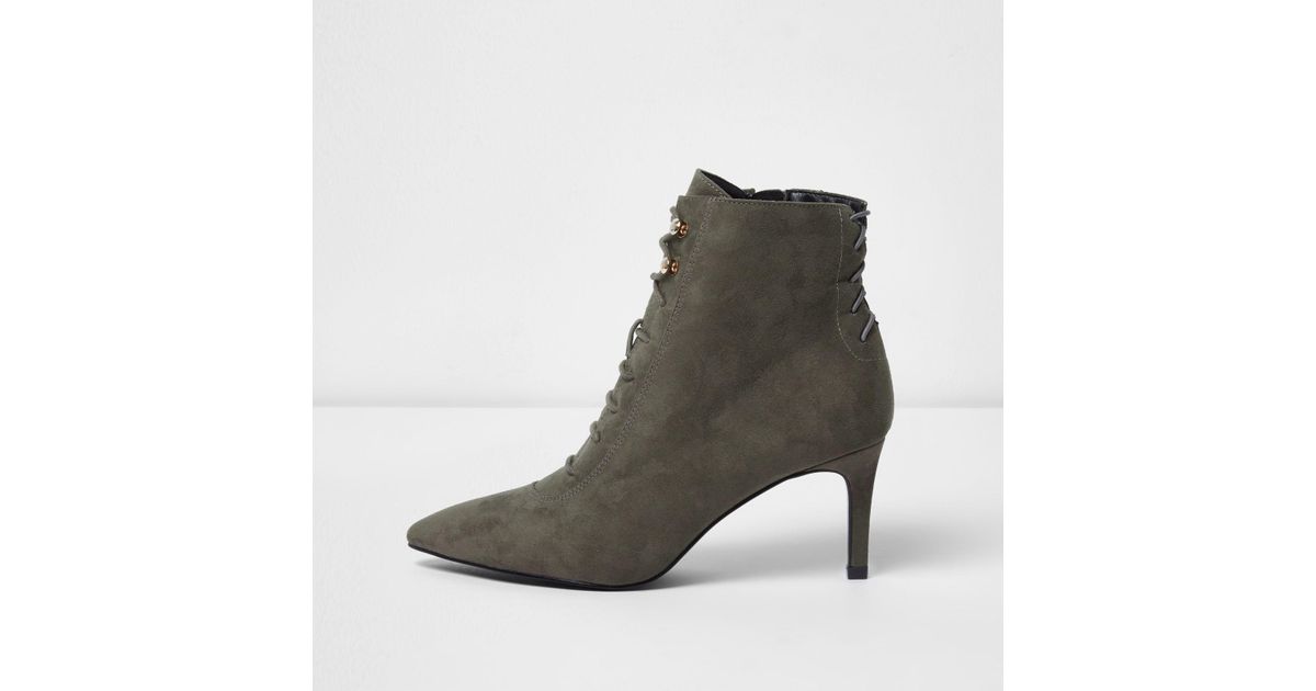 gray kitten heel shoes