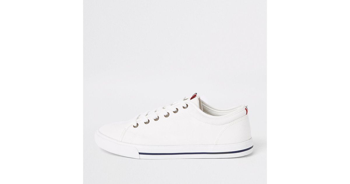 river island white sneakers
