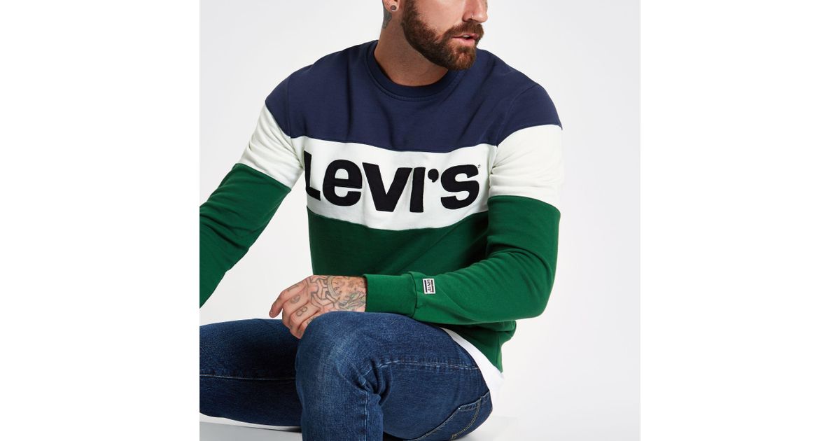 levis green jumper