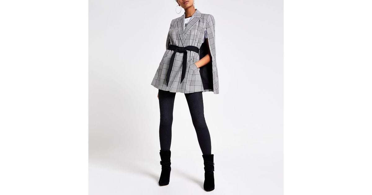 belted cape jacket