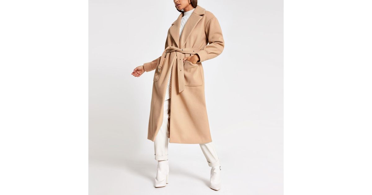river island wrap coat