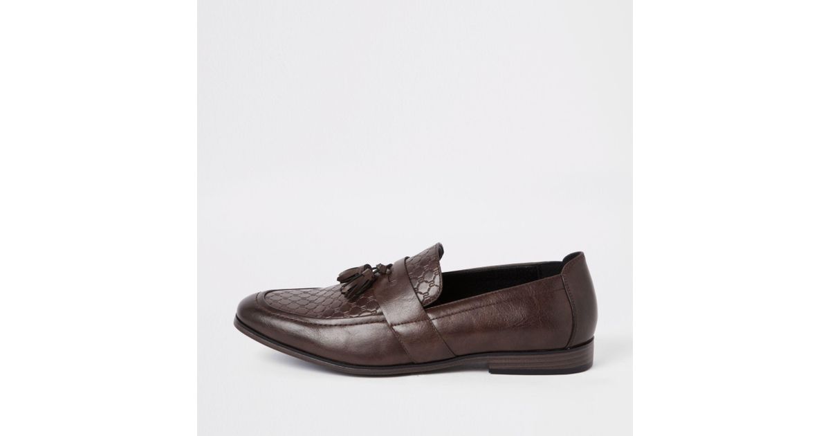 river island wide fit loafers