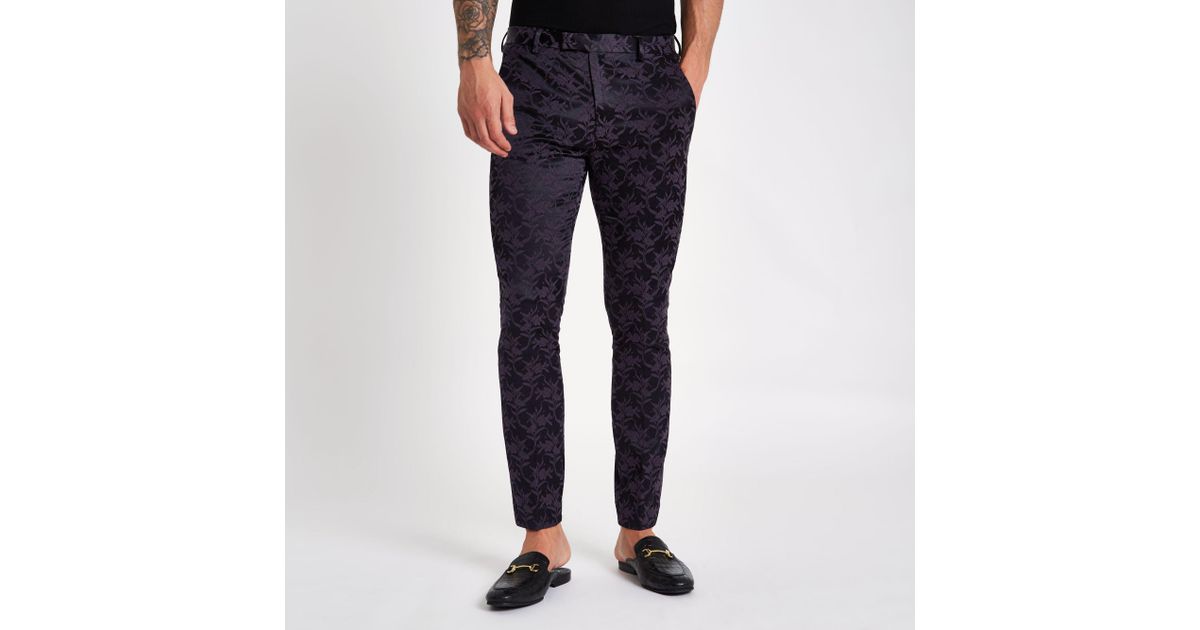 floral skinny fit pants