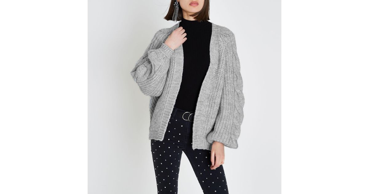 river island chunky knit cardigan