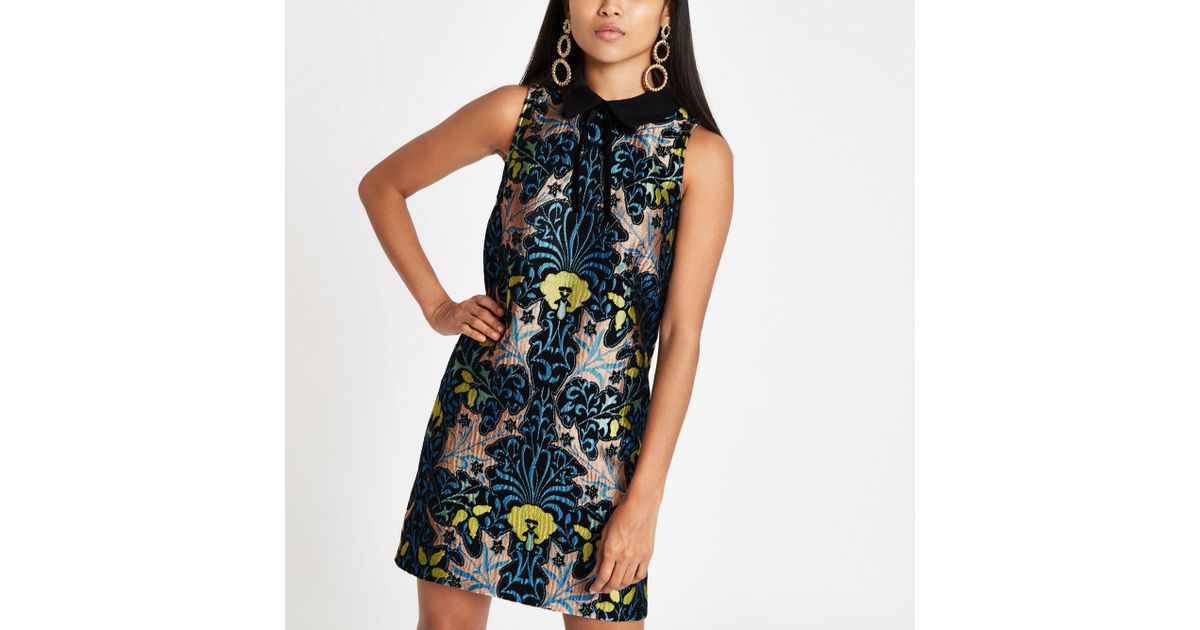 jacquard shift dress