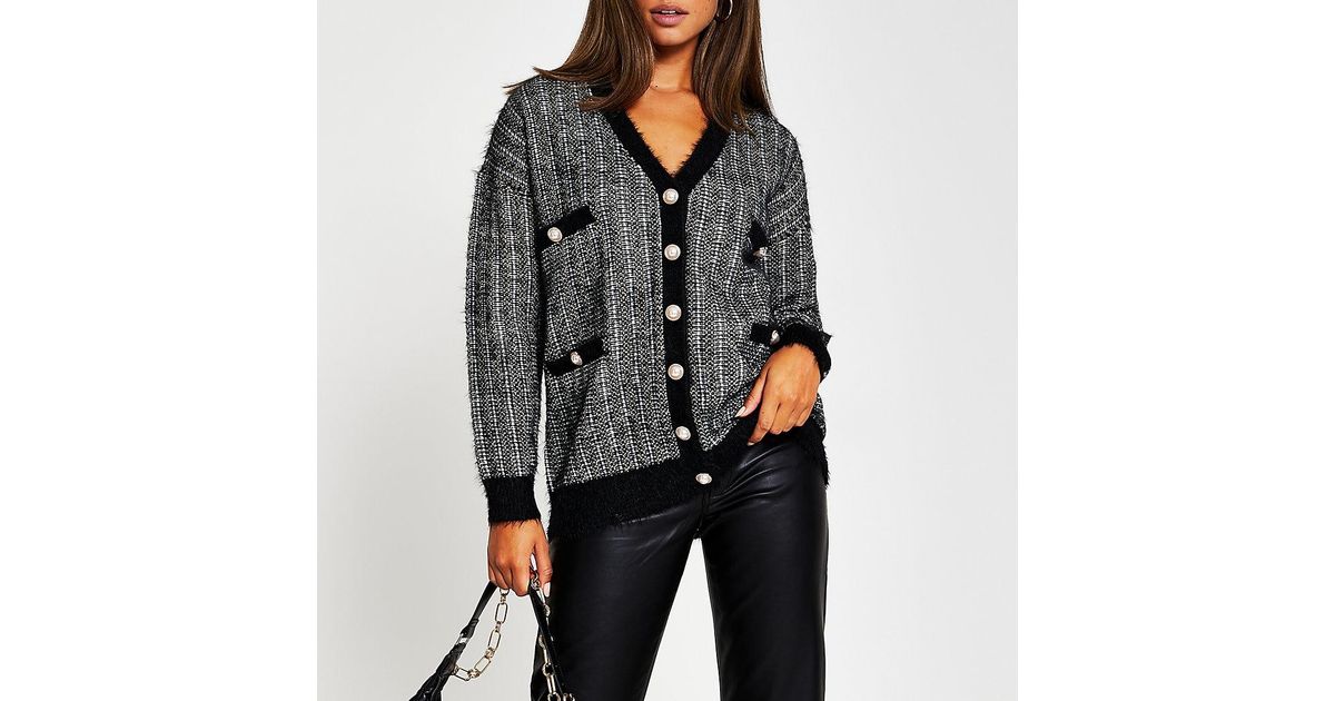 river island white cardigan