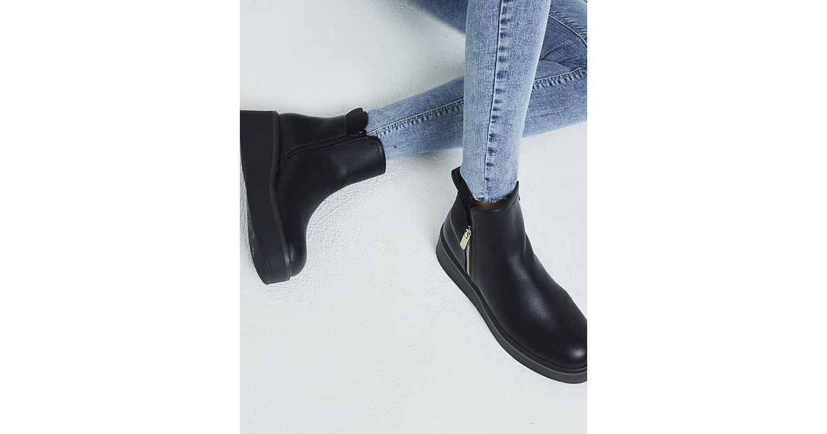 Chunky wedge ankle boots hot sale