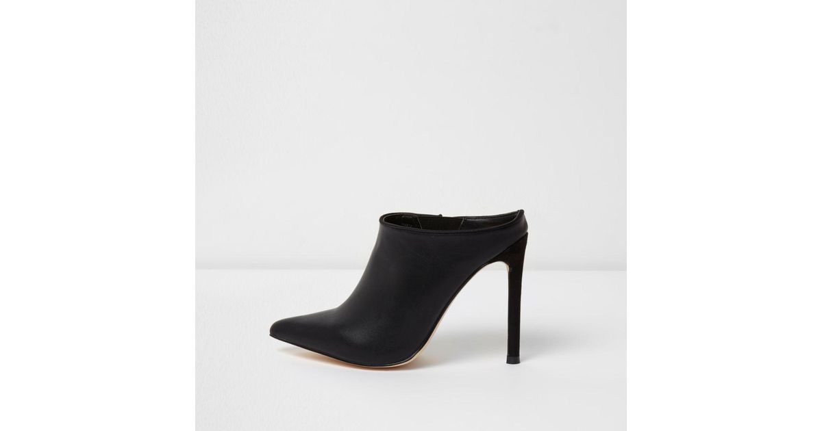 river island mules flat