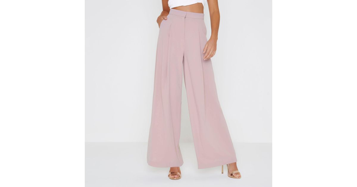 River Island Salmon Pink Aztec Embossed Trousers Sizes 14-16 