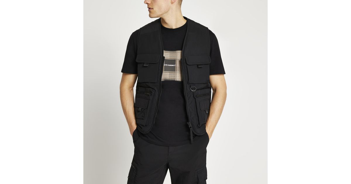Multi Pocket Utility Vest Gilet for Men 