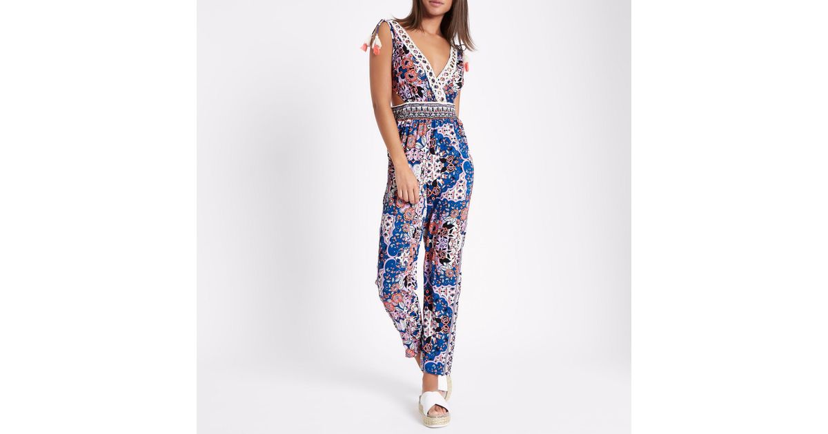 blue island beach jumpsuit