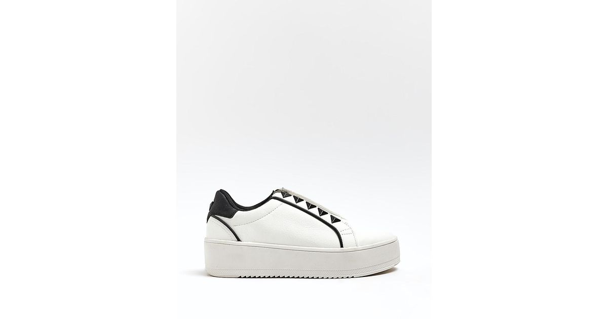 river island slip on trainers