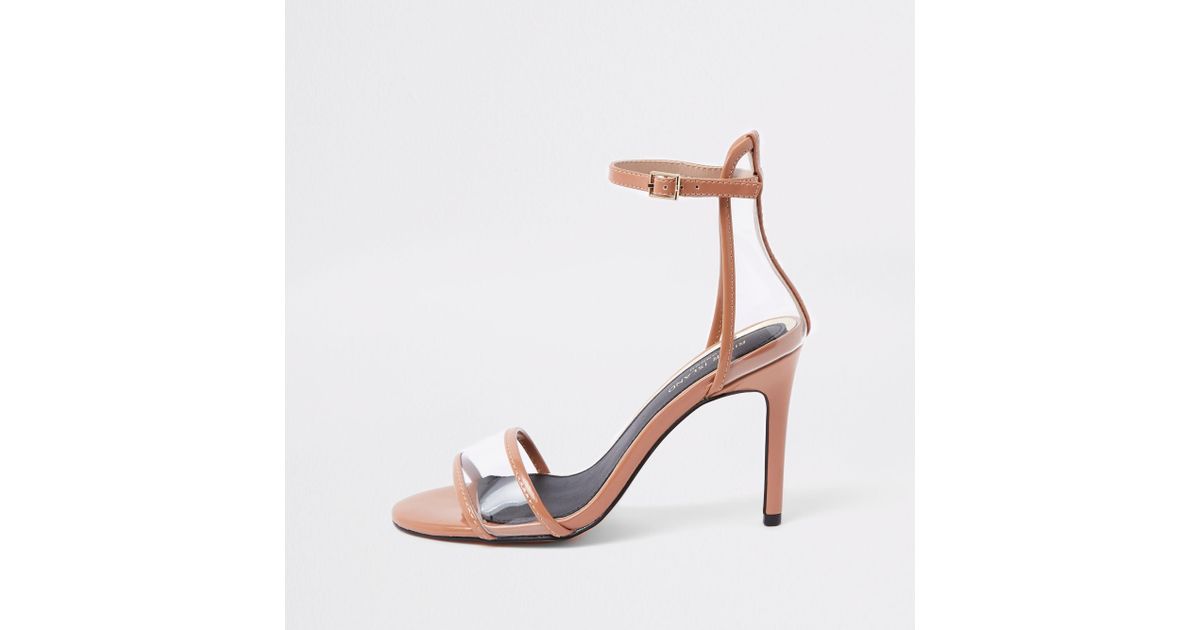 hot pink barely there sandals