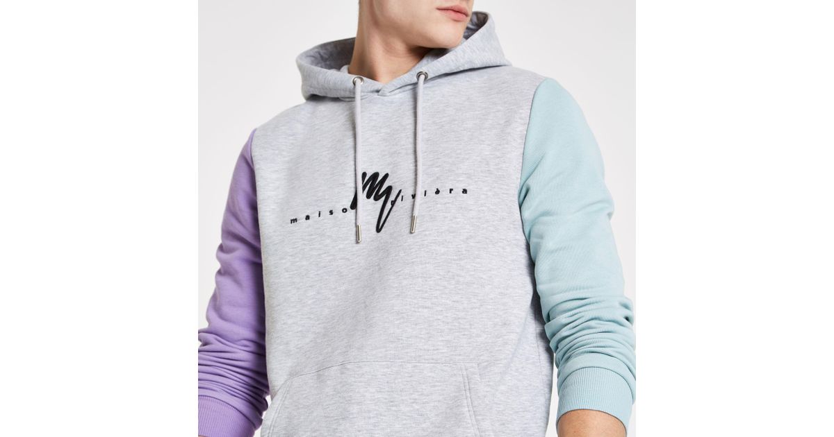 river island grey hoodie