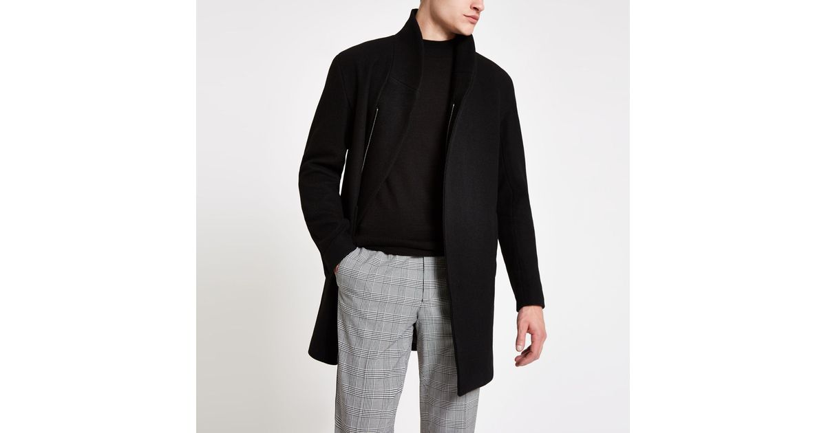 Minimum Wool Minimum Black Allston Classic Coat for Men - Lyst